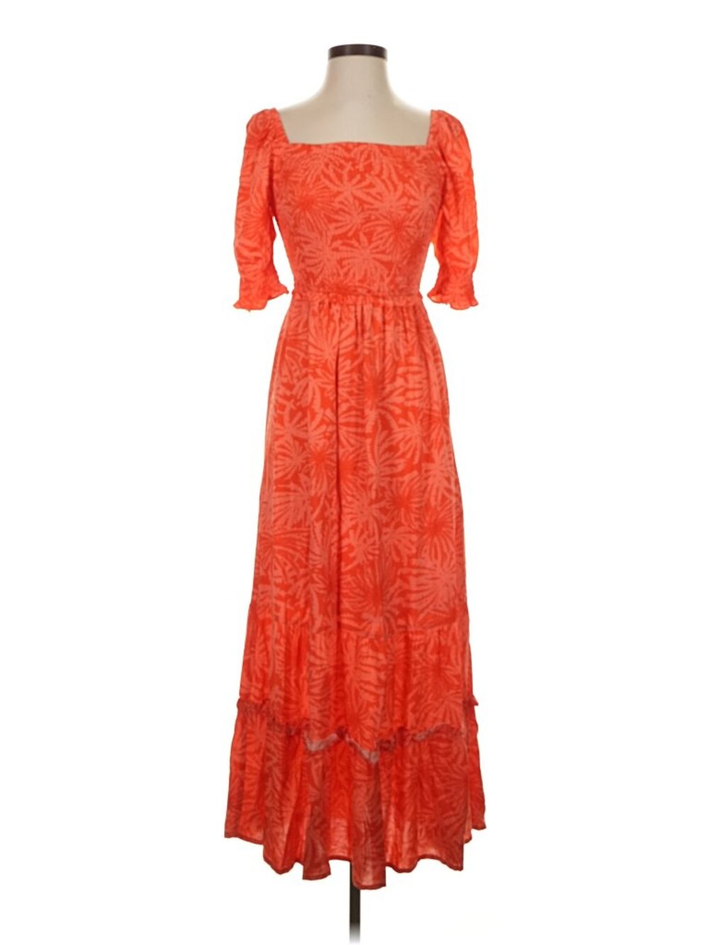 Betsey Johnson Y2K Palms of Paradise  Maxi Sundress